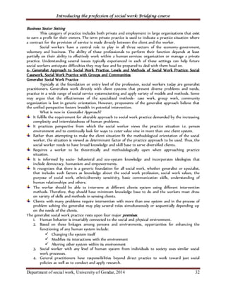 I troduction to Social Work Handout and practice | PDF