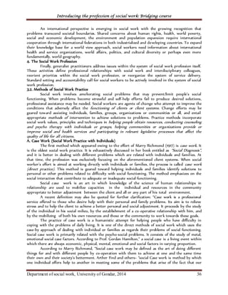 I troduction to Social Work Handout and practice | PDF