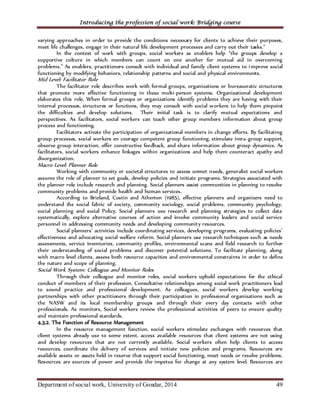 I troduction to Social Work Handout and practice | PDF