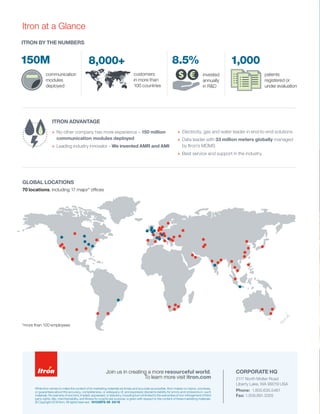 Itron - Gas, Water & Heat Meters - Corporate Brochure | PDF