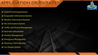 INFRASTRUCTURE FOR SMART CITIES_MOD 3_Intelligent transport systems | PPTX