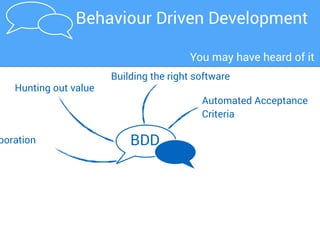 BDD in a nutshellBDD Living Documentation
What about the reports?
… and document releases
 