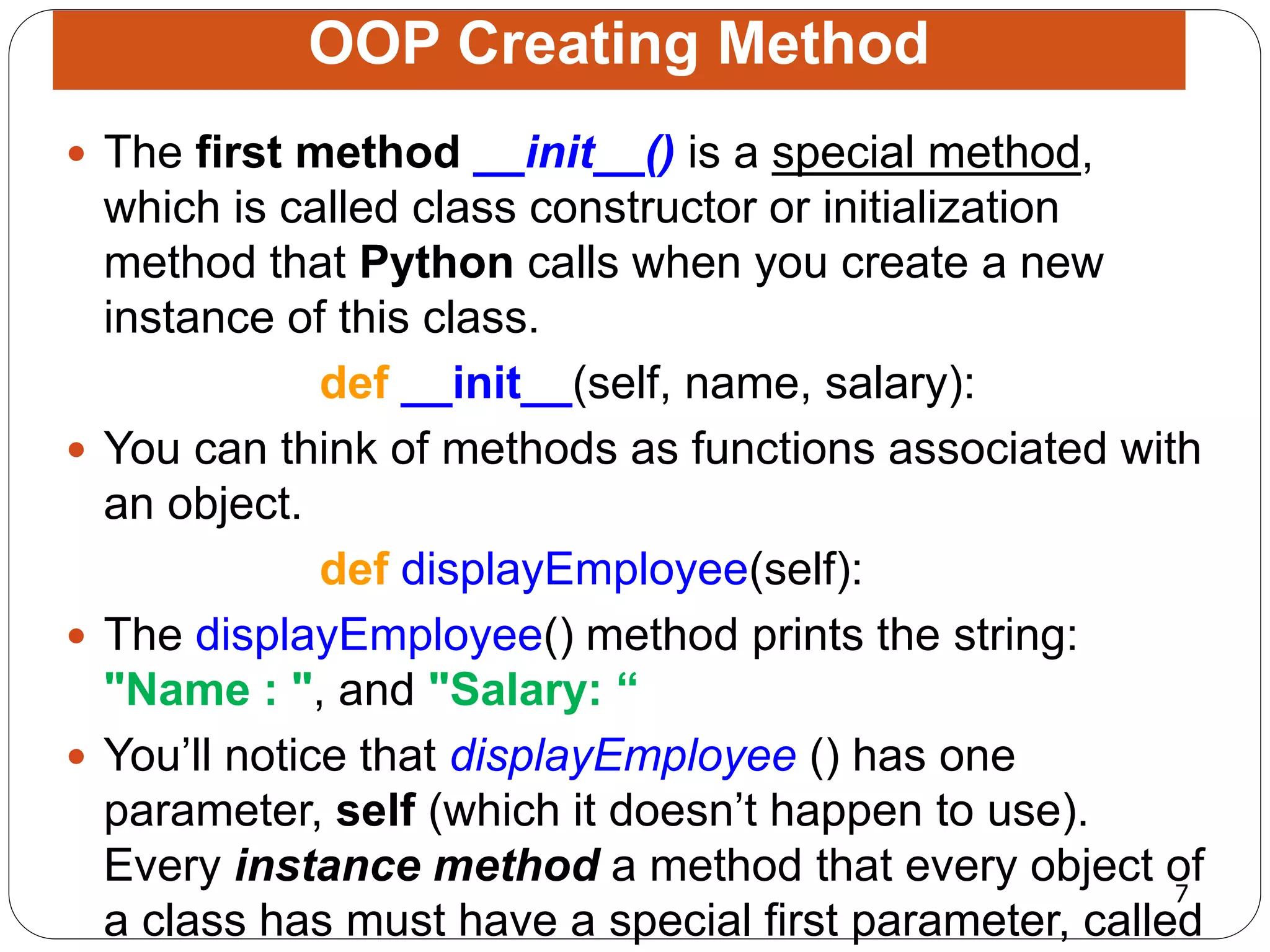 ITS-16163: Module 7 Introduction to Object-Oriented Programming Basics ...