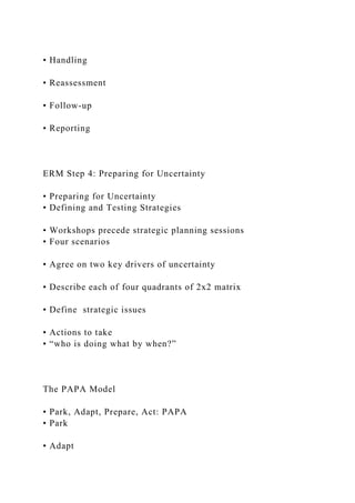 ITS 835Chapter 6Strategic Risk Management at the LEGO Gr.docx