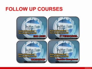 FOLLOW UP COURSES
 
