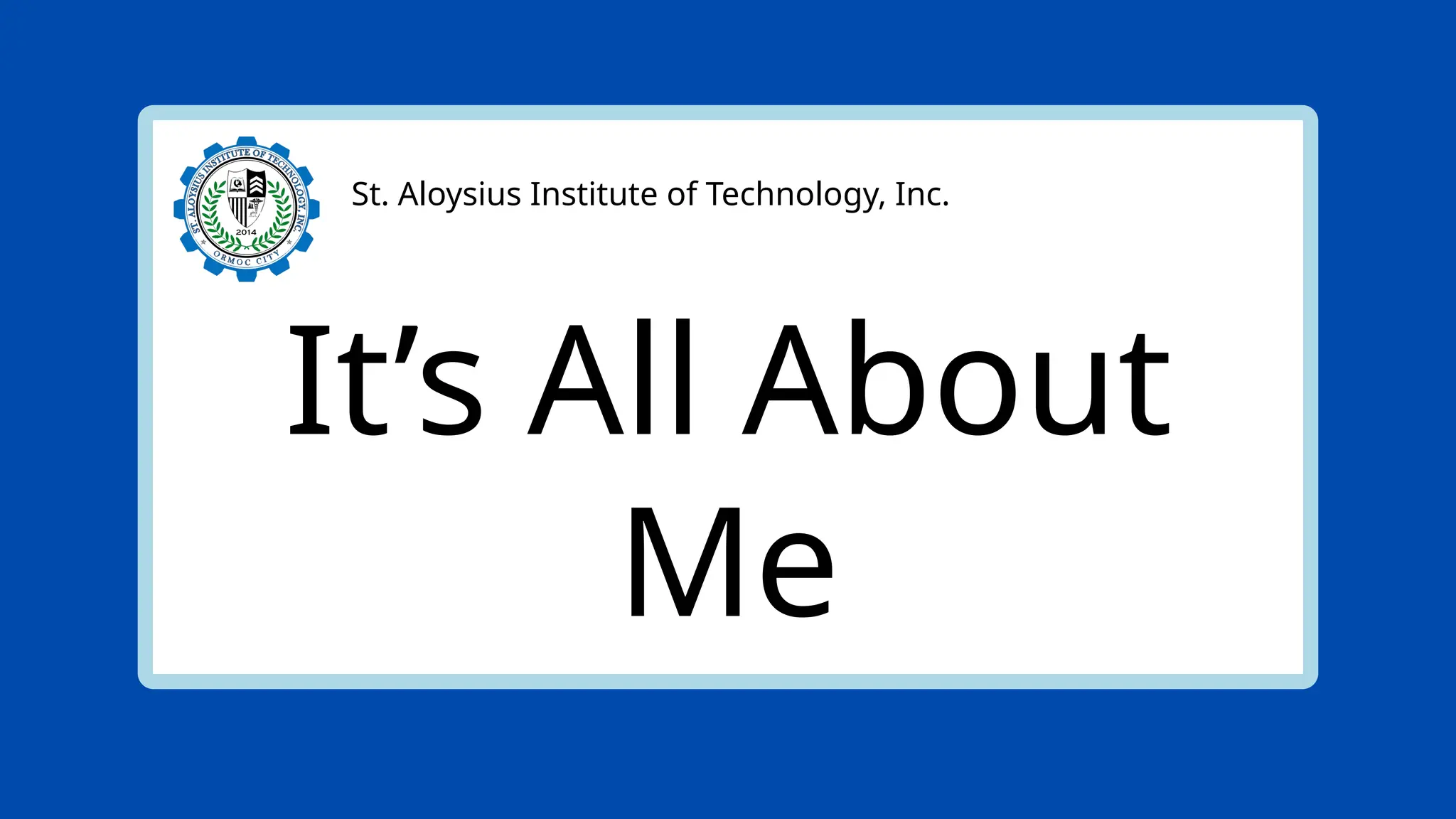 Introduction to the Philosophy of Human Person -It's About Me.pptx