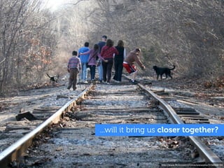 ...will it bring us closer together?



                  http://www.ﬂickr.com/photos/wwworks/3156948184
 
