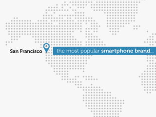 a
San Francisco       the most popular smartphone brand...
 
