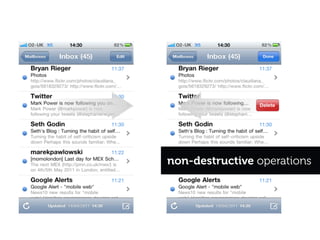 non-destructive operations
 