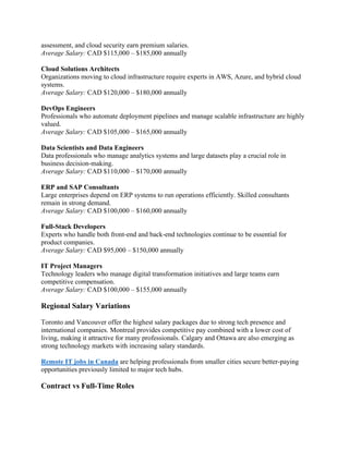 IT Salary Benchmarks in Canada for 2026 - What Are Top Roles Really ...