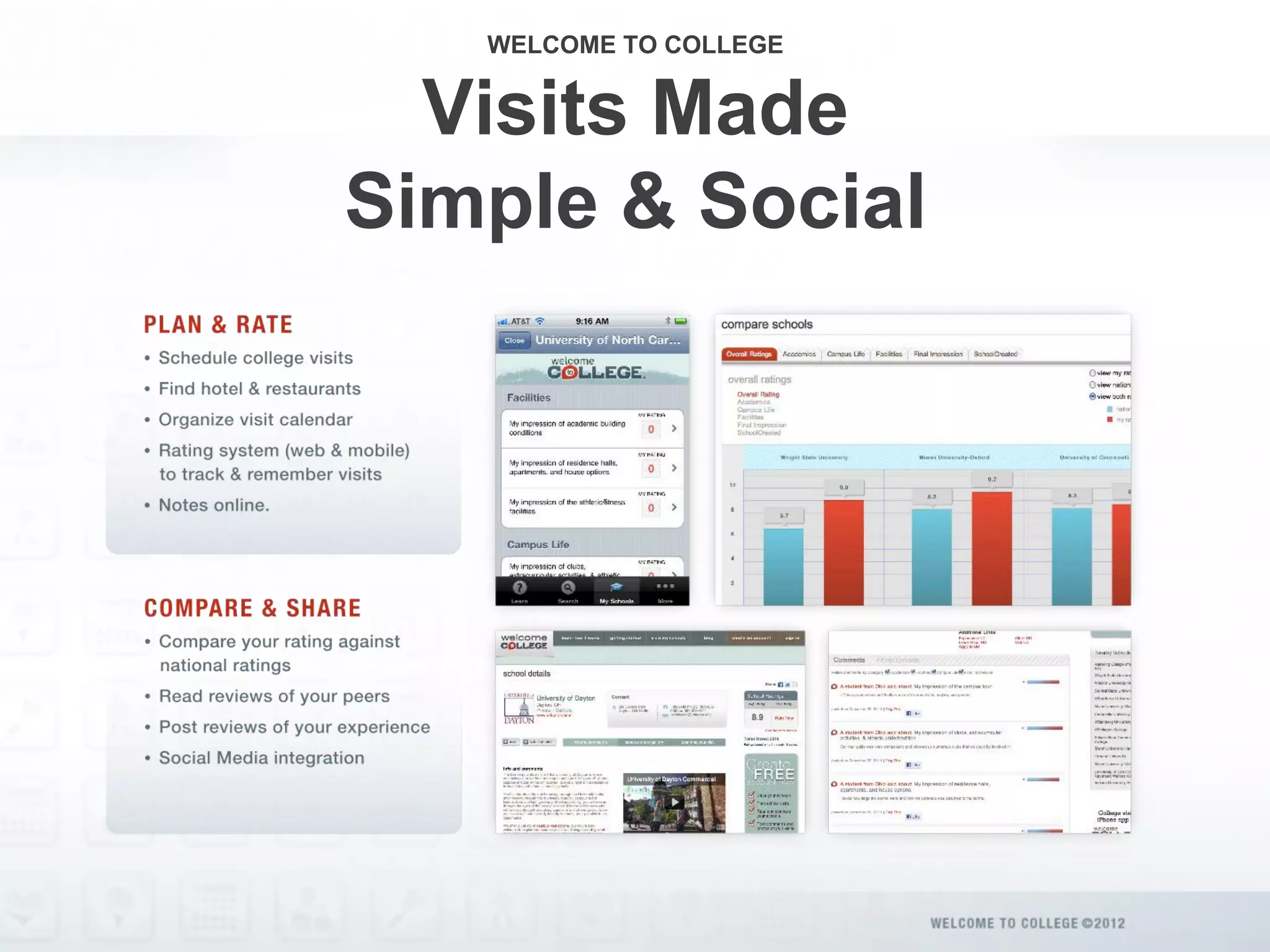 WELCOME TO COLLEGE


  Visits Made
Simple & Social
 