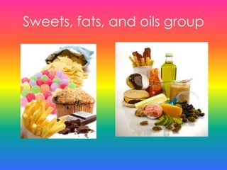 Sweets, fats, and oils group
 