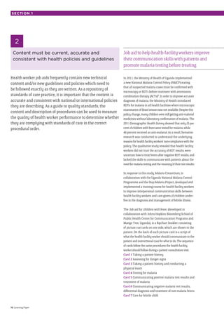 Job Aid Repository It’s all in the detail developing effective health-related job aids | PDF