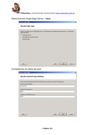 ITSanchez - Micgracion OCS 2007 R2 a Lync 2010