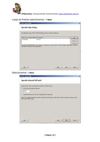 ITSanchez - Micgracion OCS 2007 R2 a Lync 2010