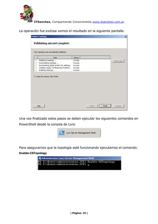 ITSanchez - Micgracion OCS 2007 R2 a Lync 2010
