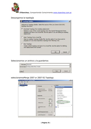ITSanchez - Micgracion OCS 2007 R2 a Lync 2010