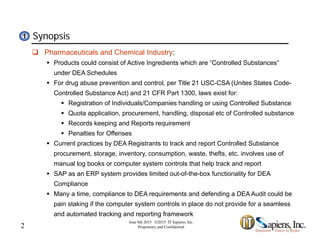 DEA Compliance - Production and Inventory Reconciliation | PDF
