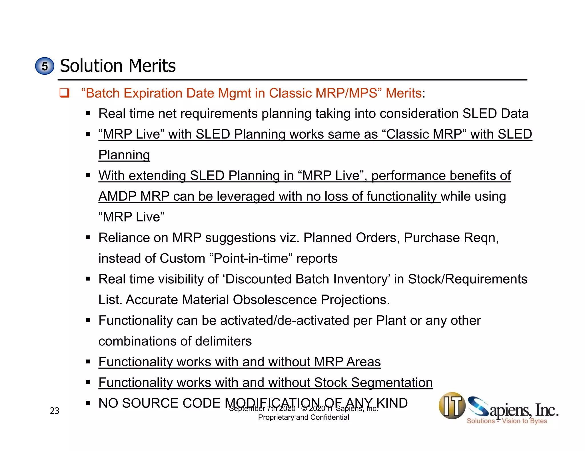 Shelf Life Planning in SAP S/4 HANA "MRP Live" PPT