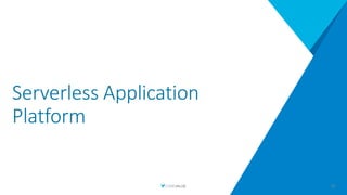 Serverless Application
Platform
28
 