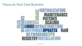 Focus on Your Core Business
9
 