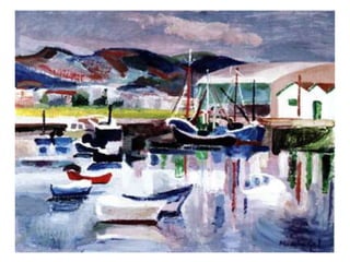 Itsasoa margolarien begietatik