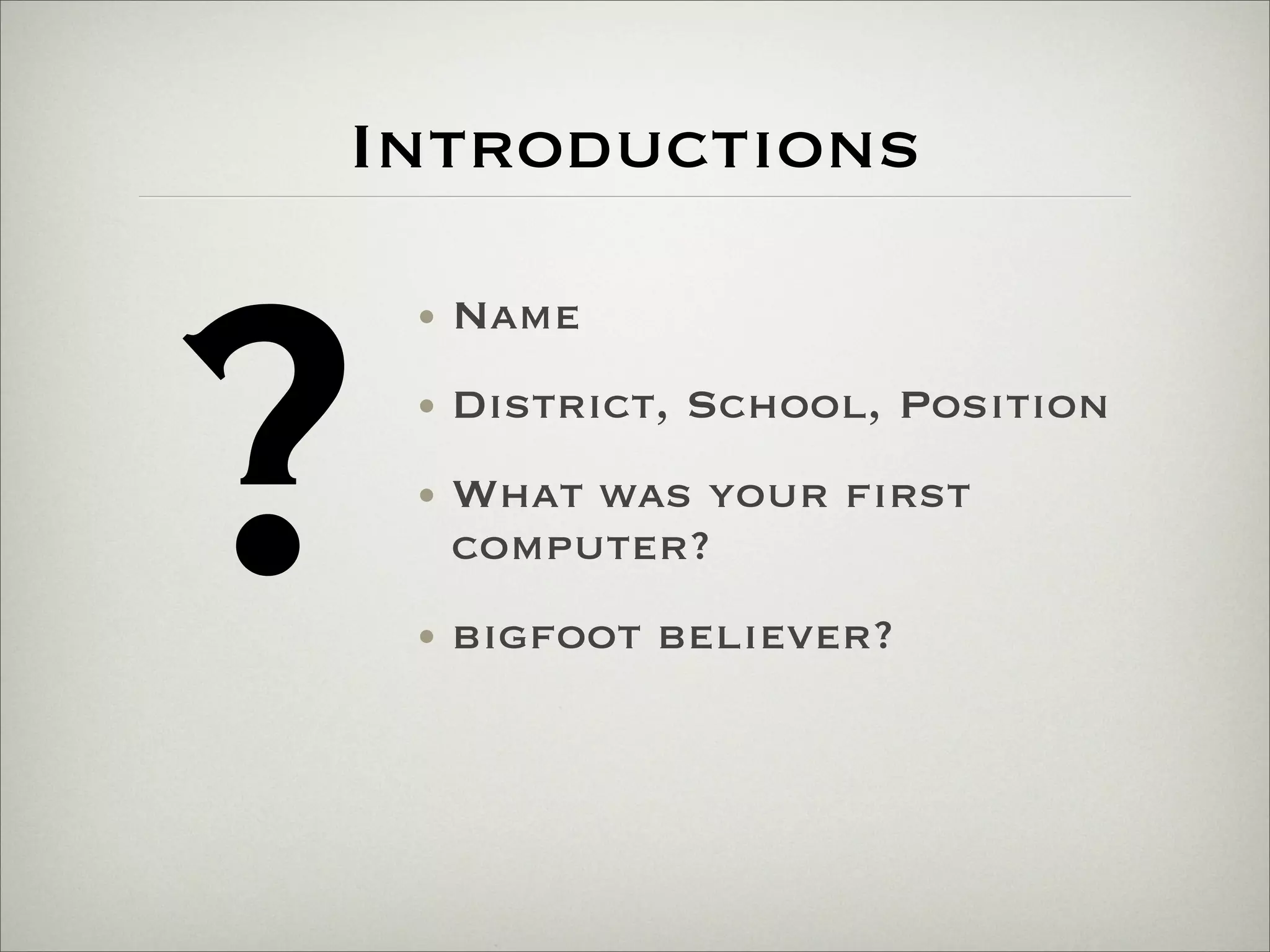 ITSC 2009 Admin Workshop