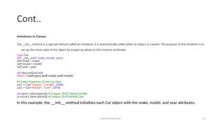 Comprehensive Introduction to Object-Oriented Programming with Python ...