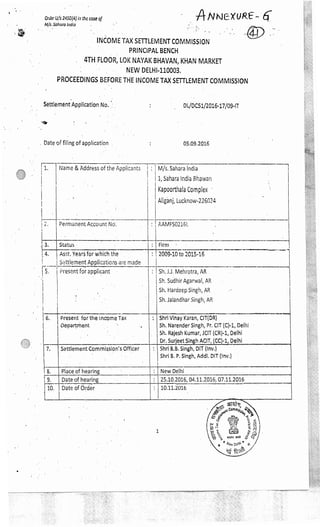 ITSC Order November 11, 2016