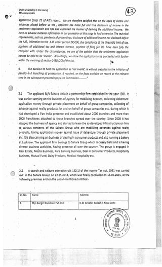 ITSC Order November 11, 2016