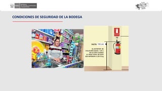 CONDICIONES DE SEGURIDAD DE LA BODEGA
 