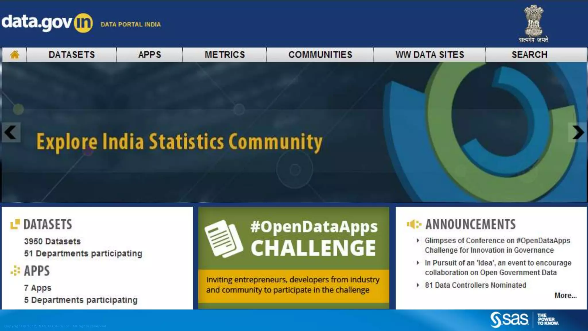 Copyright © 2012, SAS Institute Inc. All rights reserv ed.
 