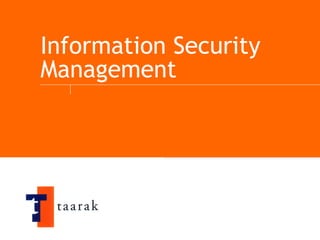 Information Security Management 