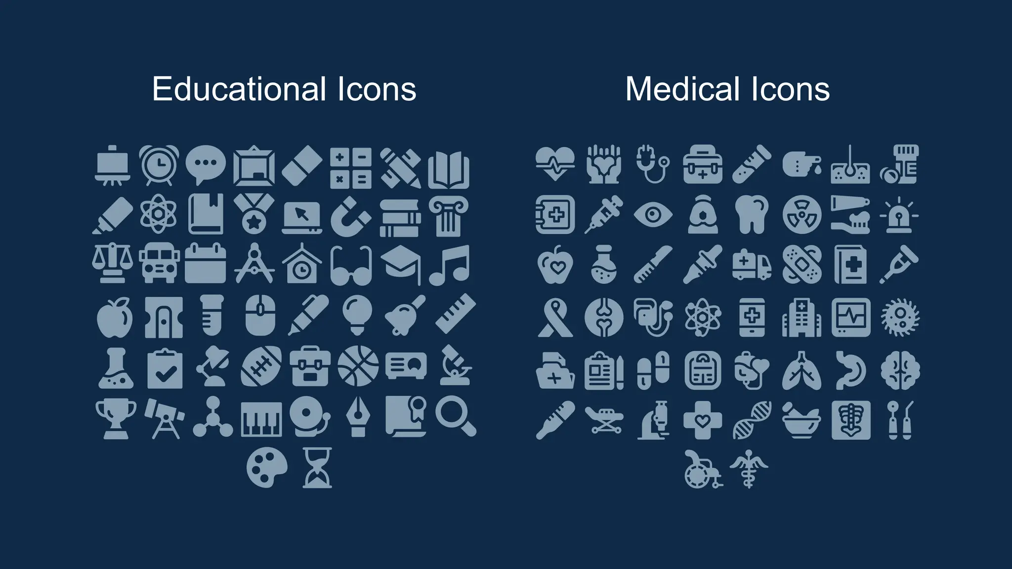Educational Icons Medical Icons
 
