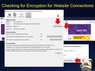1
Mozilla Firefox
Google Chrome
2
3
4
Checking for Encryption for Website Connections
 