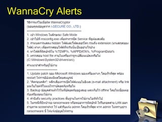 WannaCry Alerts
 