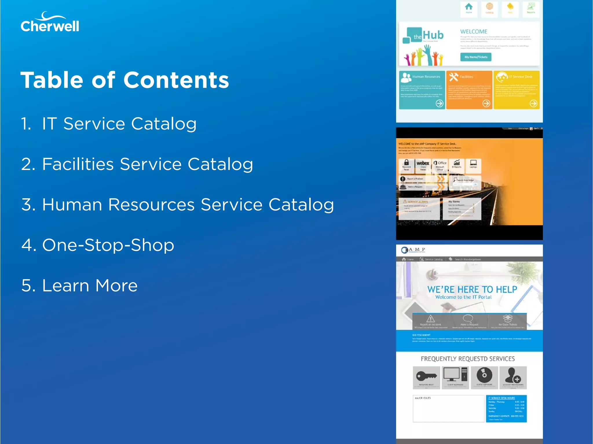 IT Service Catalog Examples PDF