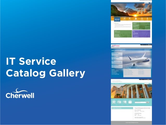 it service catalog examples