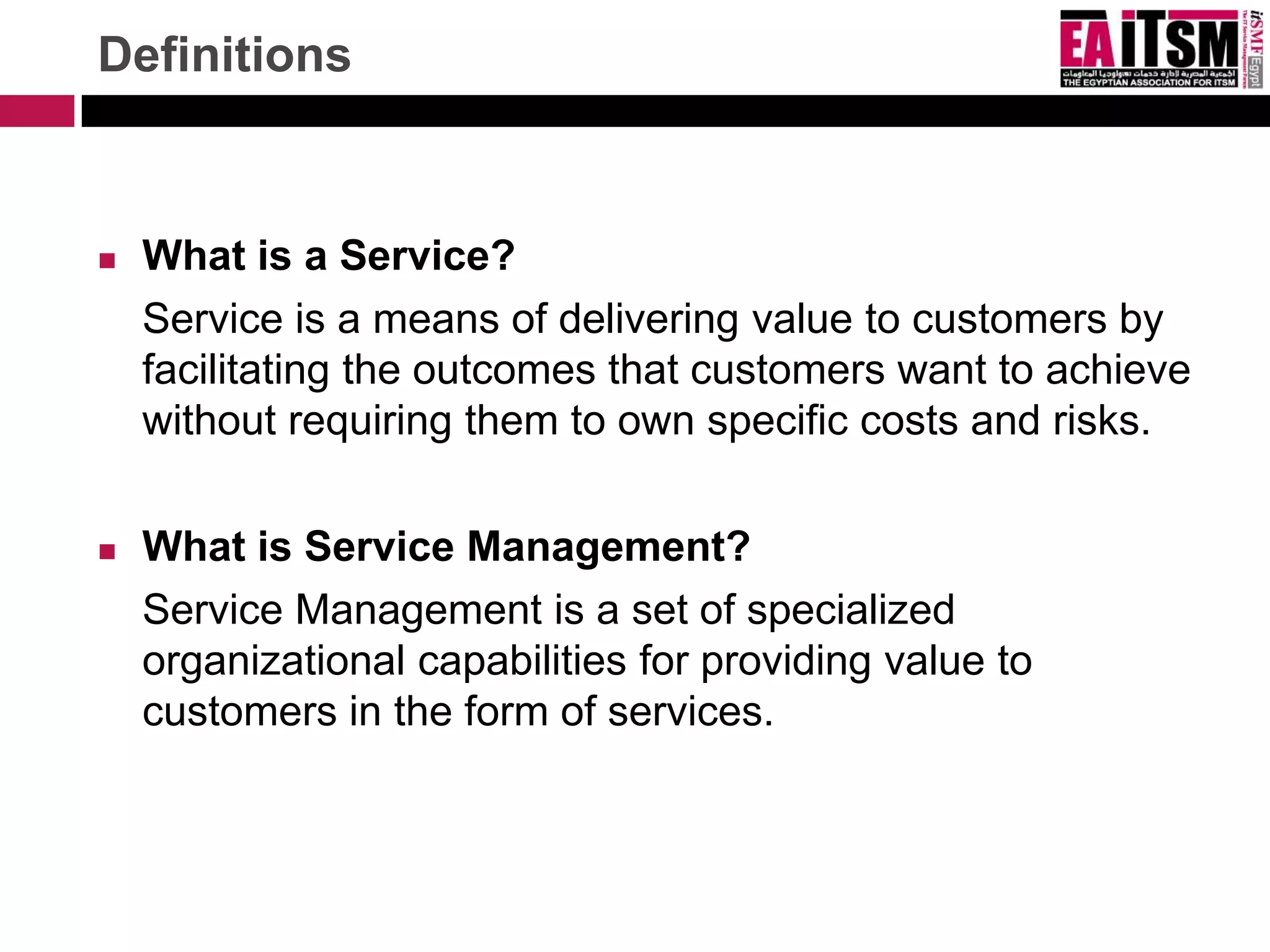IT Service Management Overview | PPTX