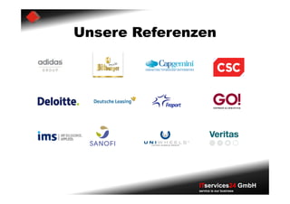 Unsere Referenzen




              ITservices24 GmbH
              service is our business
 