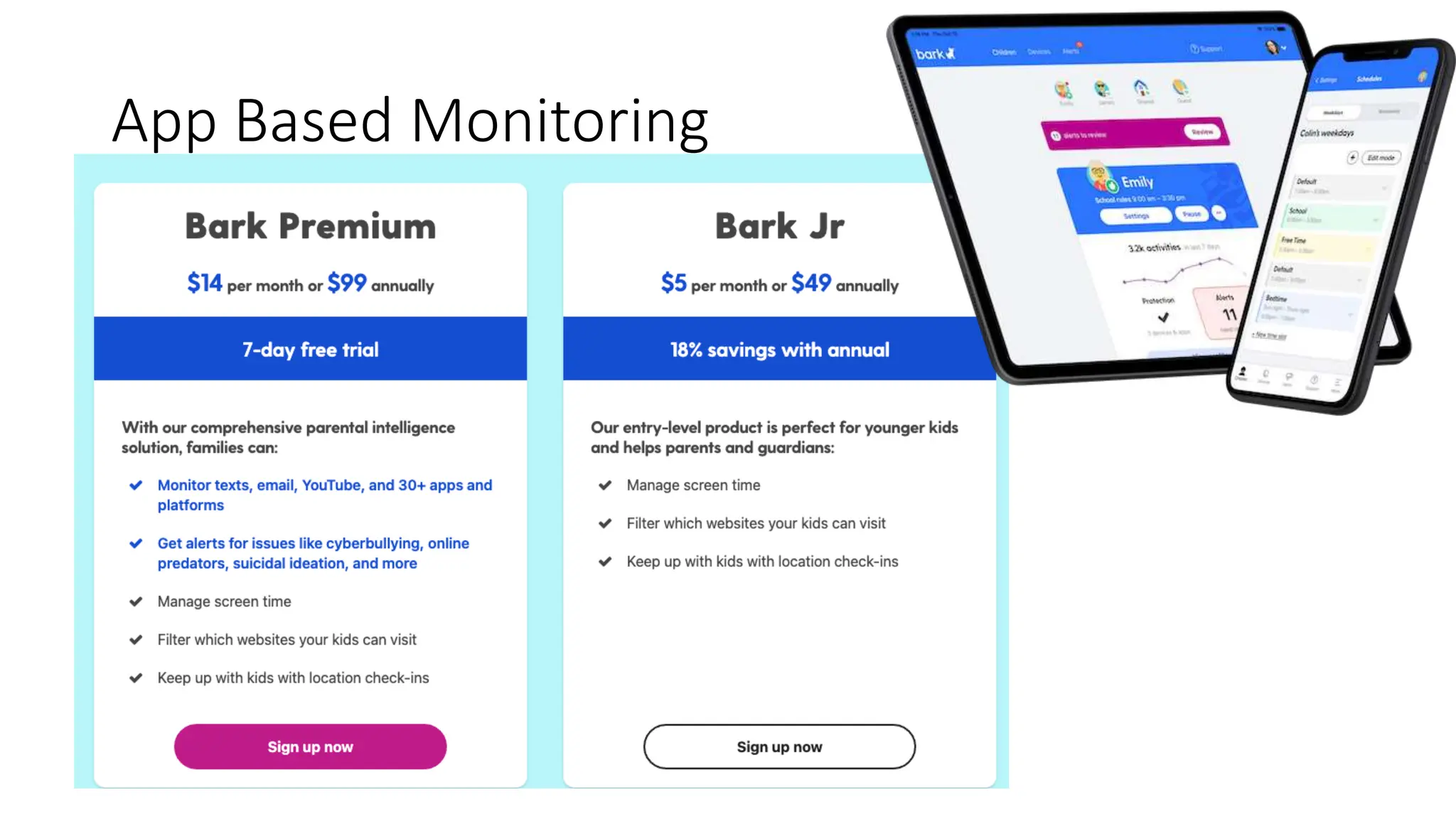 App Based Monitoring
 