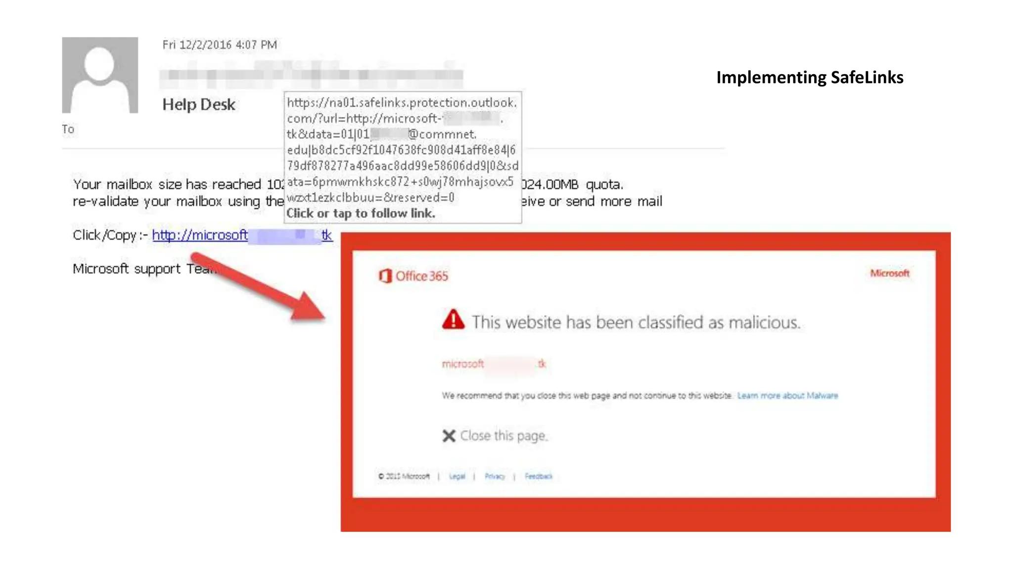 Implementing SafeLinks
 