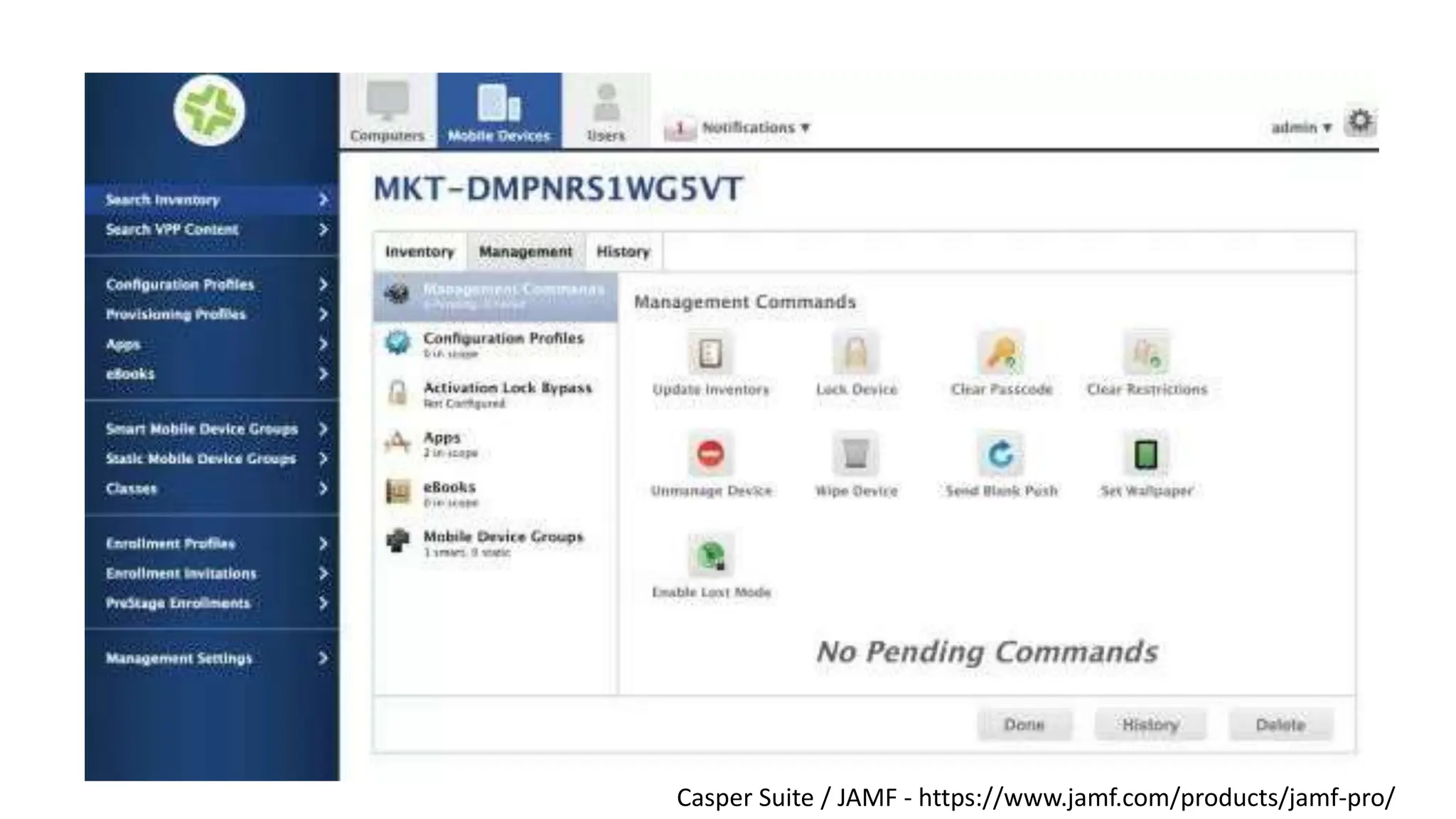 Casper Suite / JAMF - https://www.jamf.com/products/jamf-pro/
 