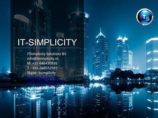 ITSimplicity ftth engineering services | PPT