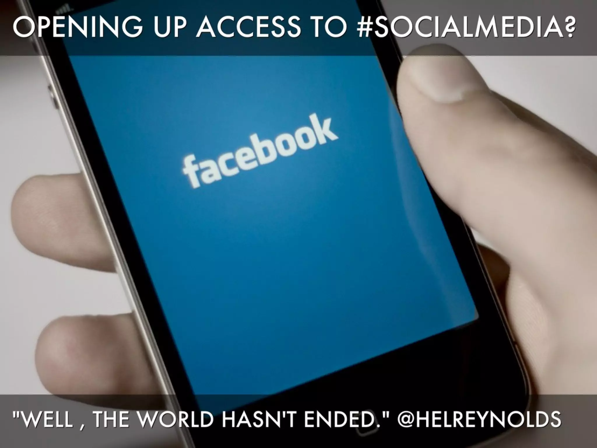 It's just a social thing