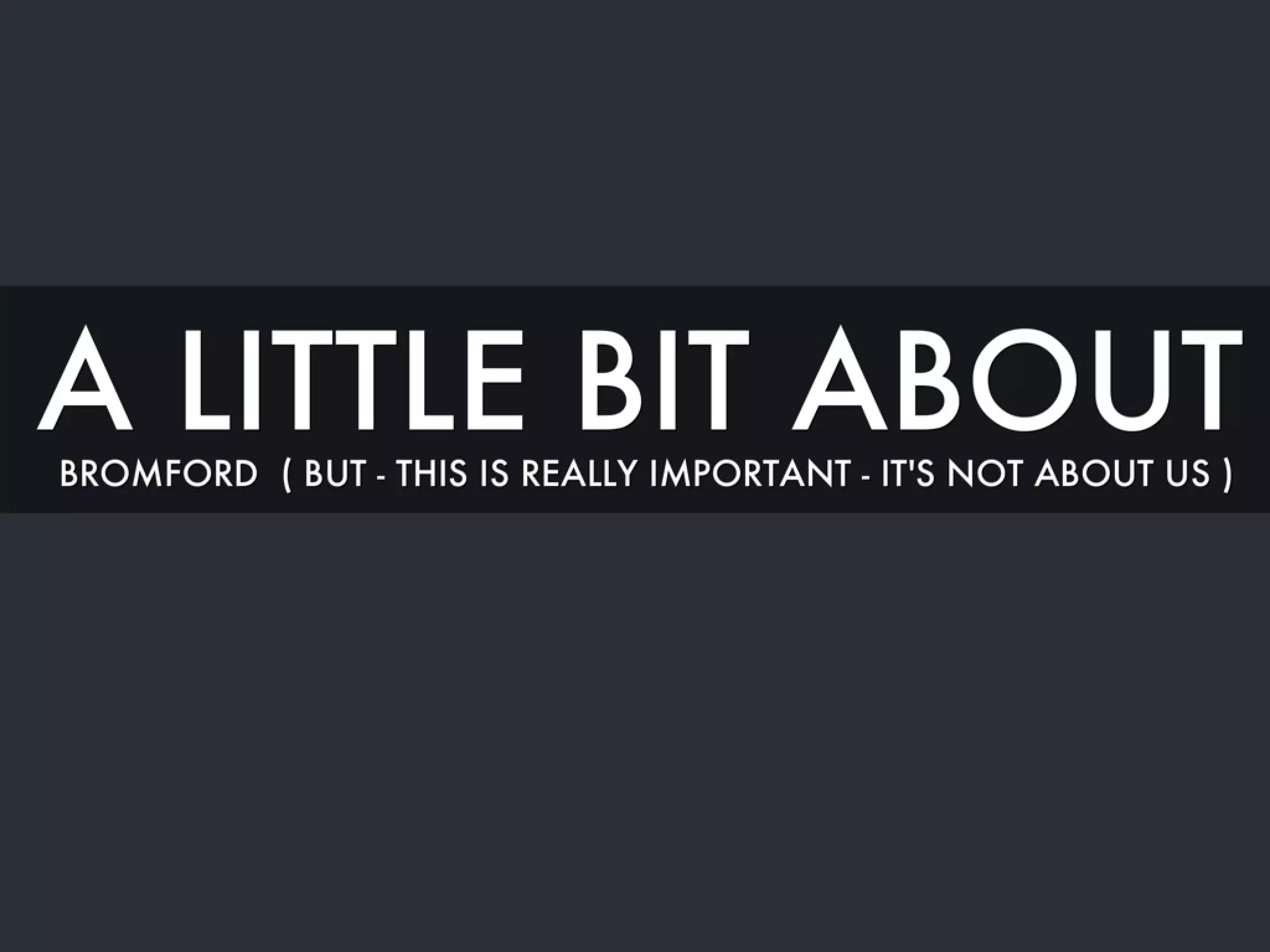 It's just a social thing