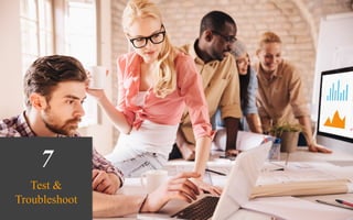 7
Test &
Troubleshoot
 