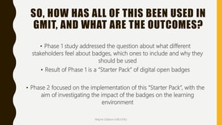 Digital Open Badges presentation | PPTX