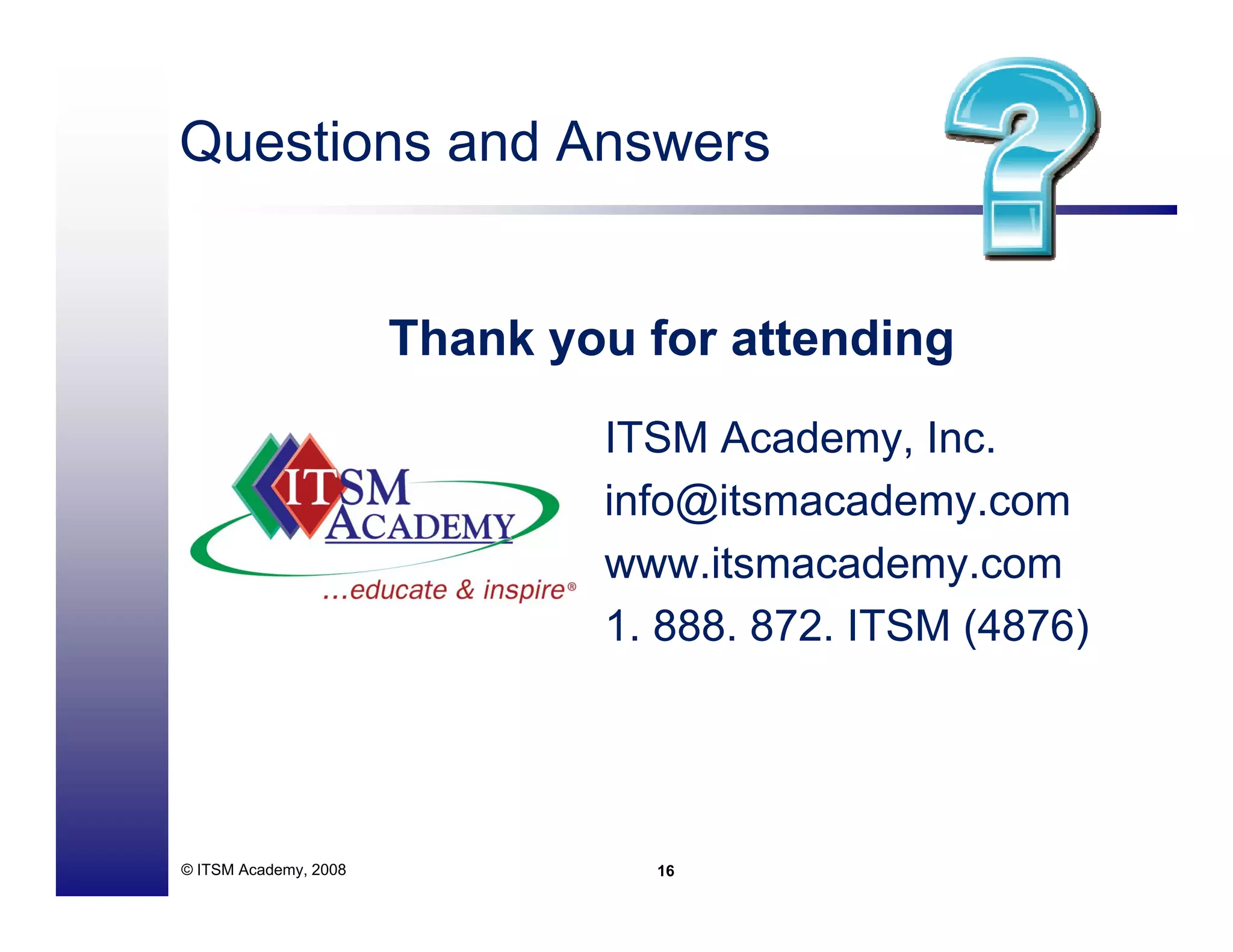 Putting the PRO in PROcess Design - ITSM Academy Webinar