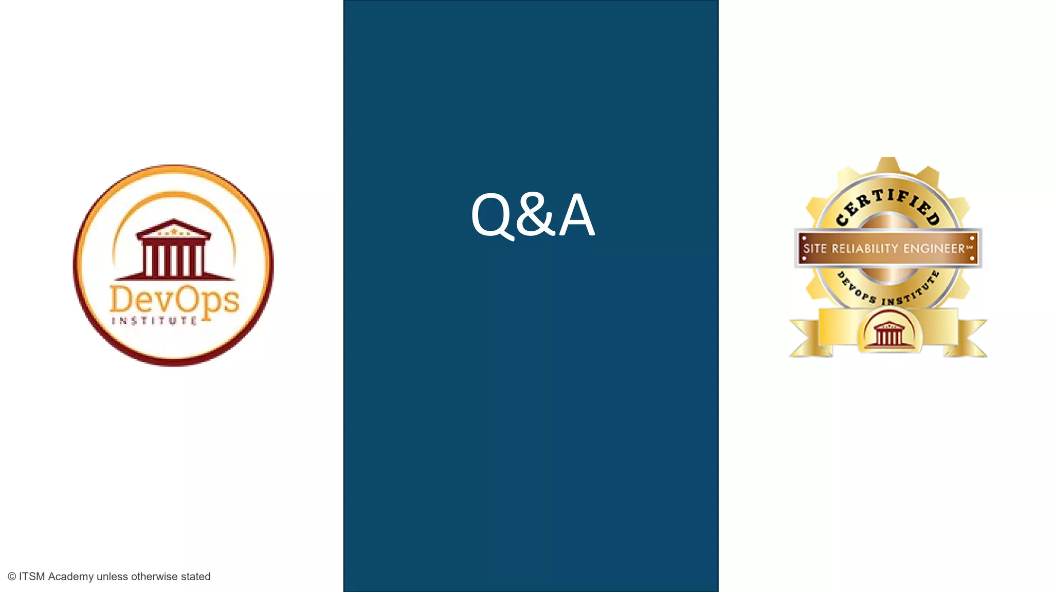 15© ITSM Academy unless otherwise stated 15© ITSM Academy unless otherwise stated
Agenda
Q&A
 